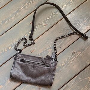 COACH Leather Chain Shoulder Bag